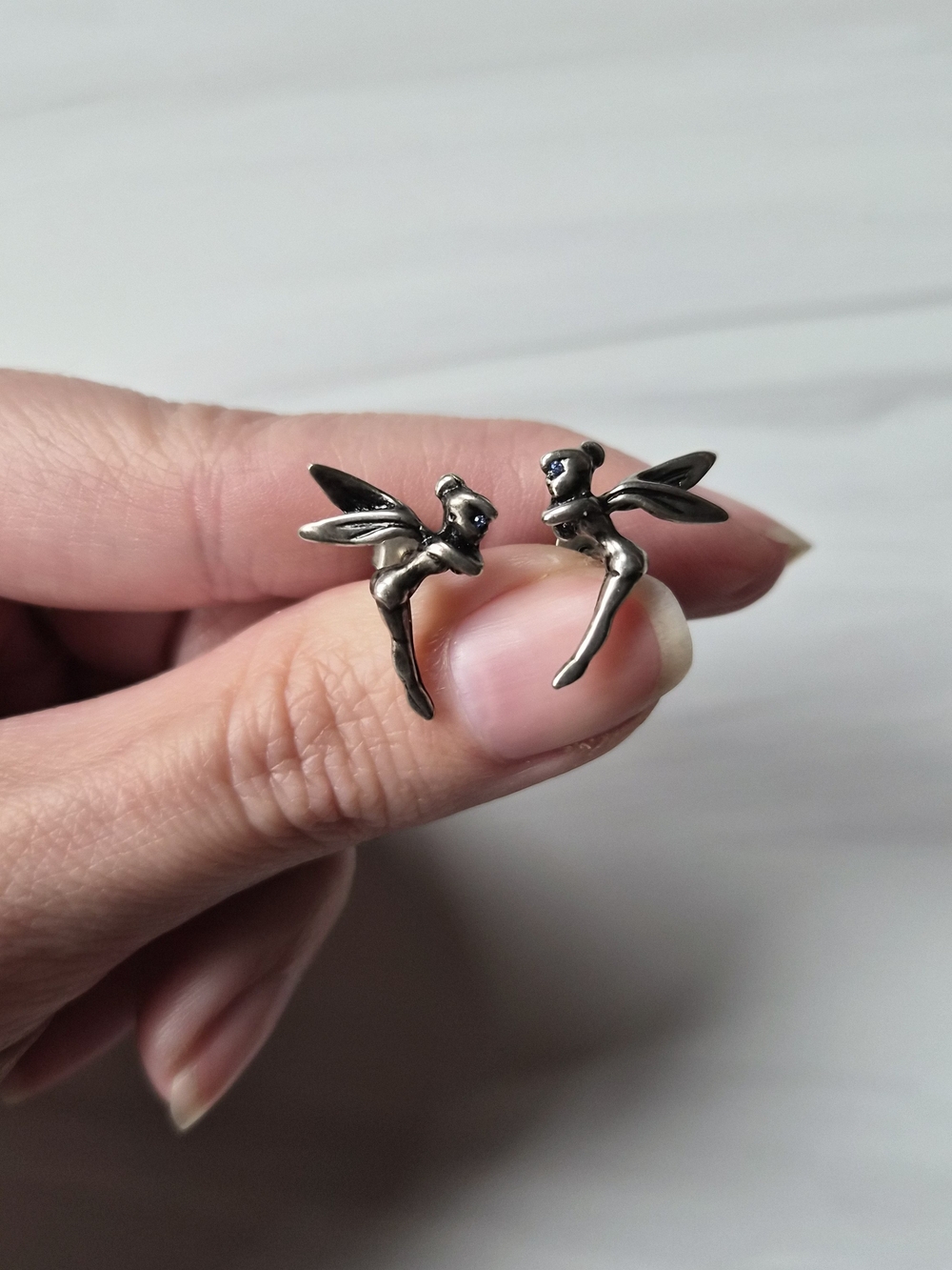 coach & disney tinkerbell stud earrings